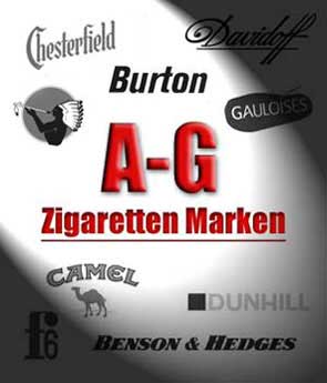 A - G, Zigaretten Marken