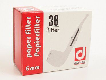 Denicotea Papierfilter 6mm / 36 Stück 