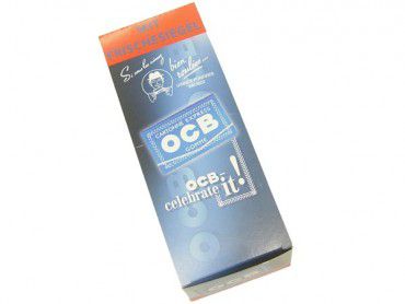 OCB blau Gummi Zigarettenpapier 25x100 