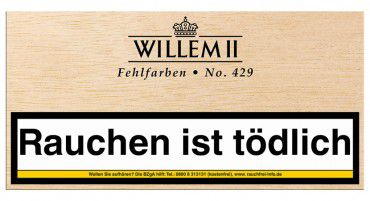 Willem II Fehlfarben No.429 Sumatra / 100er Kiste 