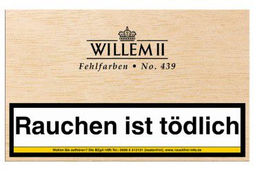 Willem II Fehlfarben No.439 Sumatra / 100er Kiste 