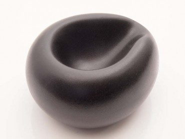 Pfeifenständer Keramik schwarz matt für 1 Pfeife 