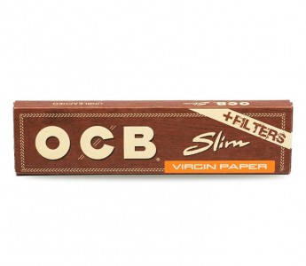 OCB Virgin Paper Slim + Filter Tips 