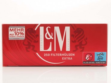 L&M Extra Red Label Zigarettenhülsen 