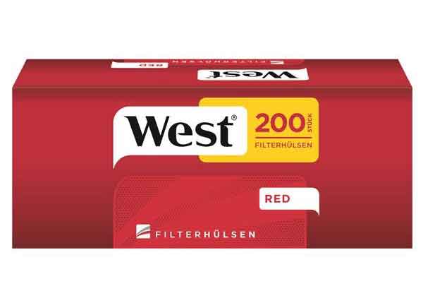West Red Zigaretten-Hülsen · West Red · Filterhülsen · Hülsen