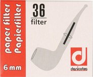 Denicotea Papierfilter 6mm / 36 Stück 